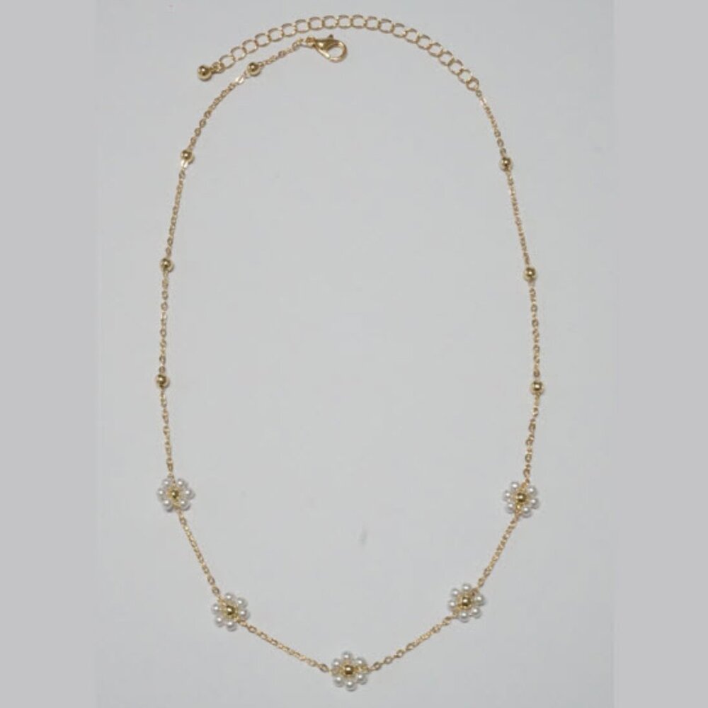 14K Gold Dipped flower necklace